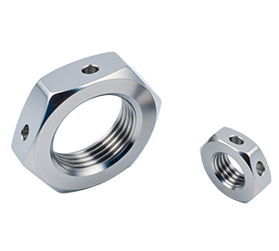 Aerospace machined nuts
